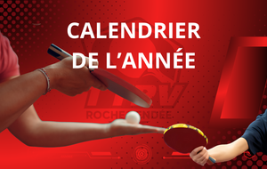 Planning prévisionnel de la saison