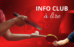 Modification des horaires des entraînements du vendredi