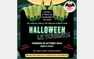 Tournoi interne d'Halloween du TT La Roche Vendée (inscription)