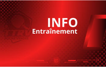 Entraînement de mardi décalé