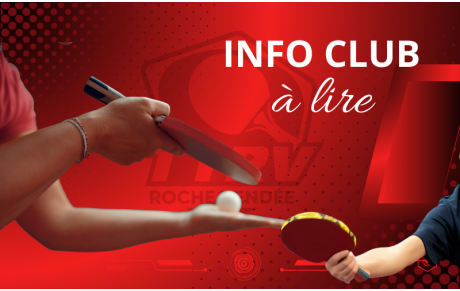 Modification des horaires des entraînements du vendredi