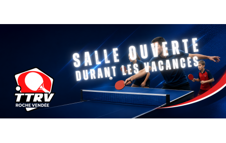 Salle accessible durant les vacances de la Toussaint