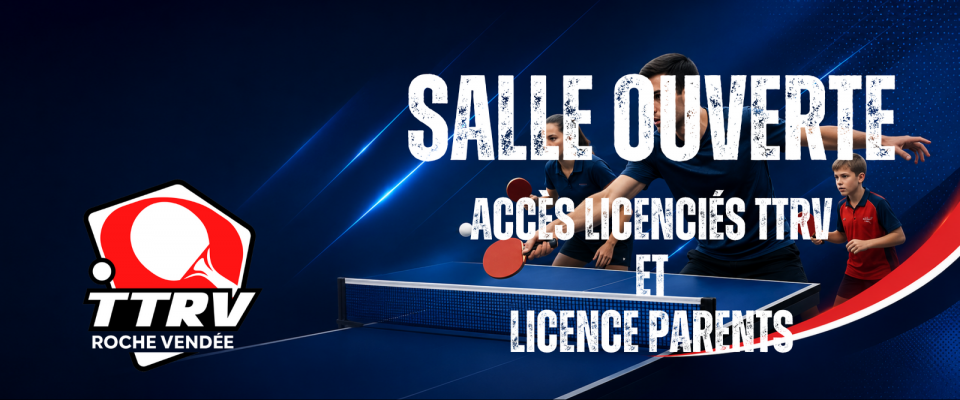 Samedi salle ouverte en libre