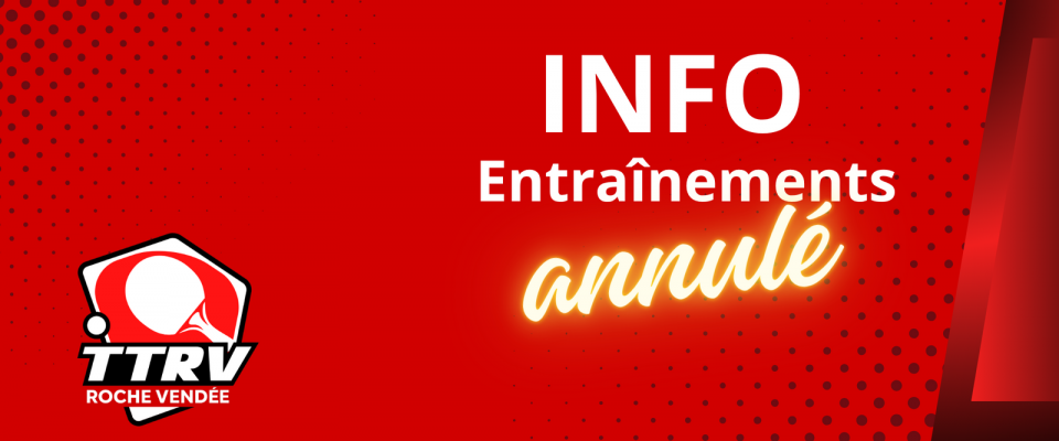 en raison du tournoi, pas d'entraînement vendredi 16 oct