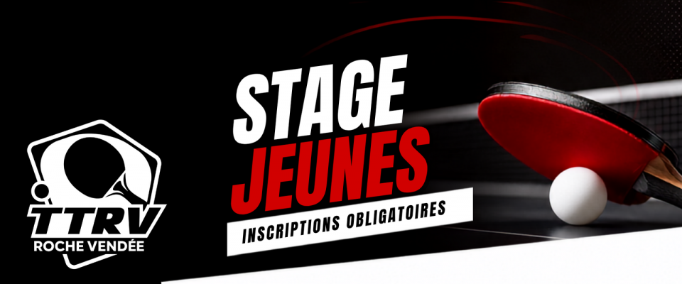 Stage Jeunes durant les vacances de La Toussaint